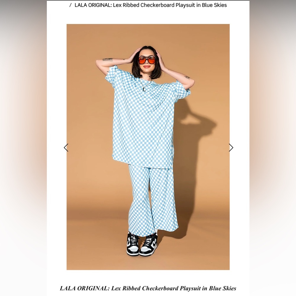 LALA ORIGINAL: Lex Ribbed Playsuit